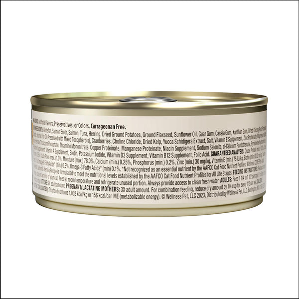 Wellness CORE Pate Whitefish, Salmon & Herring Natural Grain-Free Adult Wet Cat Food Can