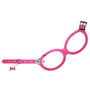 Buddy Belts Permanent Leather Harness for Dogs, Hot Pink