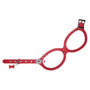 Buddy Belts Harnais permanent en cuir pour chiens, Rouge