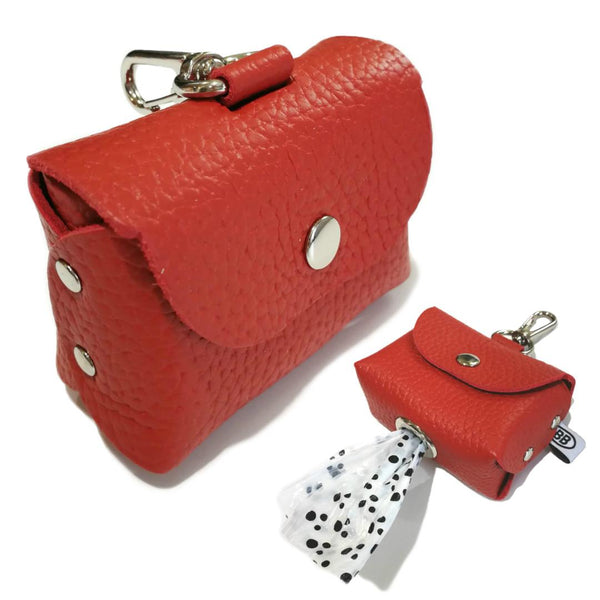 Buddy Belts Permanent Poopurse Dog Poop Bag Dispenser, Red