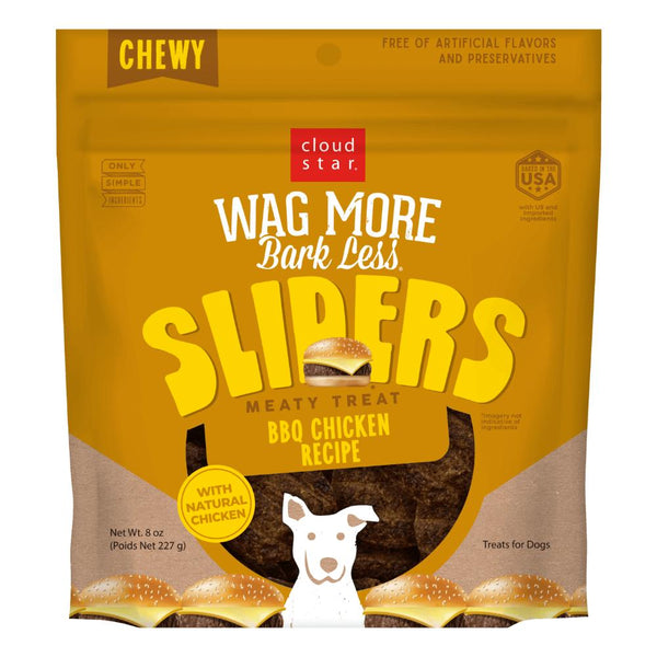 Cloud Star Wag More Bark Less Sliders BBQ Chicken Dog Treats