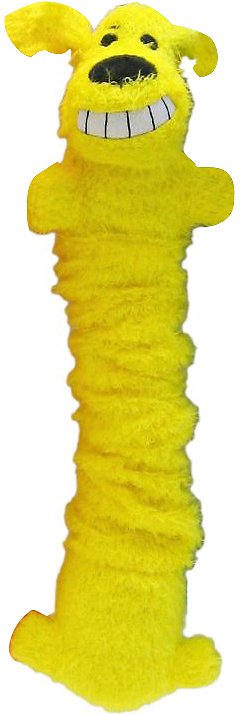 Multipet Loofa Bungee Scrunchy Dog Toy, Color Varies