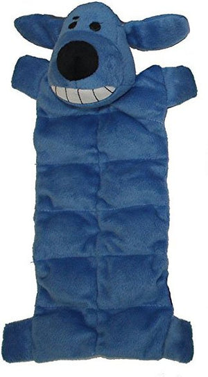 Multipet Loofa Squeaker Mat Soft Plush Dog Toy, Color Varies, 12-in