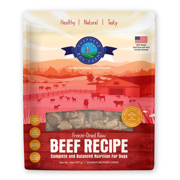 Shepherd Boy Farms Beef Freeze-Dried Dog Food