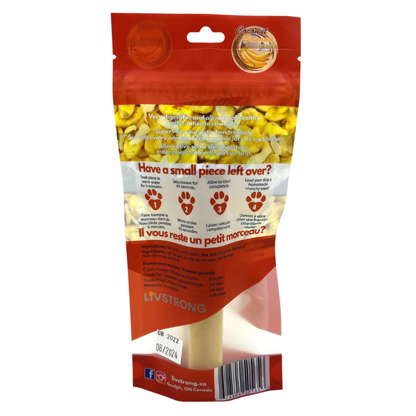 Livstrong Friandises au fromage de yak de l’Himalaya infusées à la noix de coco et à la banane pour chiens