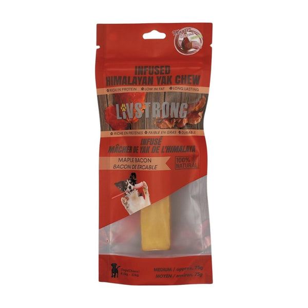 Livstrong Infused Himalayan Yak Cheese Maple & Bacon Dog Treats