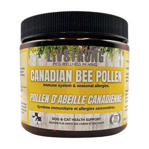 Livstrong Poudre de pollen d'abeille canadien Complément pour chiens et chats