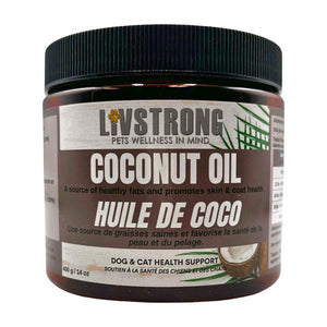 Livstrong Huile de noix de coco Complément pour chiens et chats