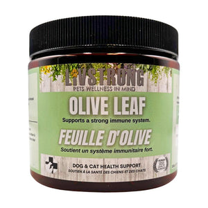 Livstrong Poudre de feuilles d'olivier Complément pour chiens et chats