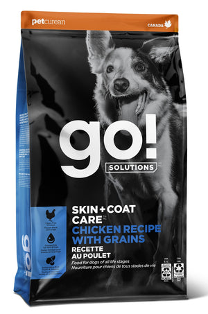 Go! Solutions Skin + Coat Care Chicken with Grains Dry Dog Food
