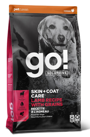 Go! Solutions Skin + Coat Care Lamb with Grains Dry Dog Food