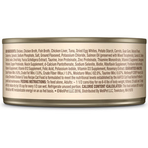 Wellness CORE Hearty Cuts in Gravy Shredded Chicken & Tuna Grain-Free Wet Cat Food Cans