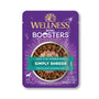 Wellness Bowl Boosters Simply Shreds Tuna, Beef & Carrots Grain-Free Wet Dog Food Topper, 2.8-oz