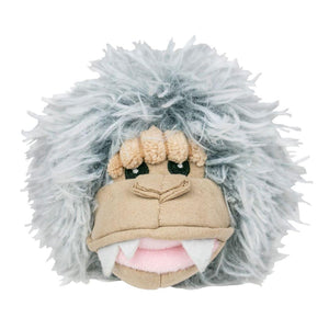 Tall Tails Yeti Head 2-in-1 Fetch Ball Dog Toy