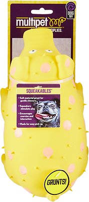 Multipet Goblets Jouet pour chien en latex cochon à pois, couleur variable