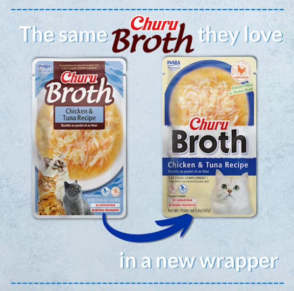INABA Churu Broth Chicken & Tuna Cat Treats