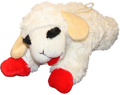 Multipet Peluche jouet pour chien Côtelettes d'agneau