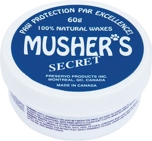 Cire naturelle de protection des pattes Musher's Secret pour chiens