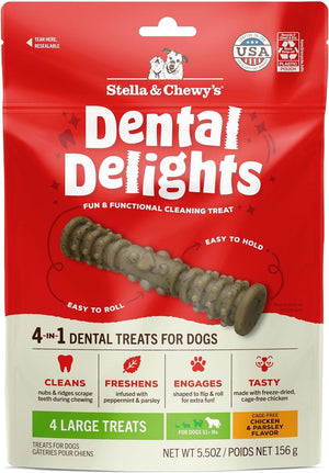 Stella & Chewy's Dental Delights Friandises pour chiens, Grand
