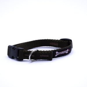 Smoochy Poochy Collier pour chien en nylon, marron