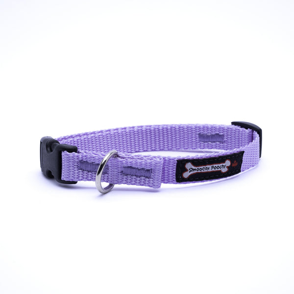 Smoochy Poochy Collier pour chien en nylon, lavande