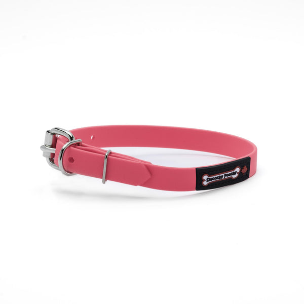 Smoochy Poochy Collier pour chien style boucle en polyvinyl, Rose vif