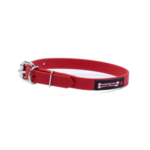 Smoochy Poochy Collier pour chien style boucle en polyvinyl, Rouge