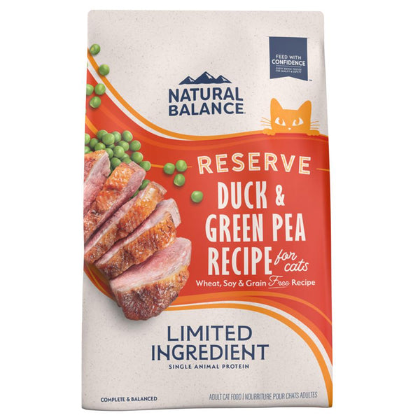 Natural Balance Limited Ingredient Reserve Duck & Green Pea Recipe Grain-Free Dry Cat Food