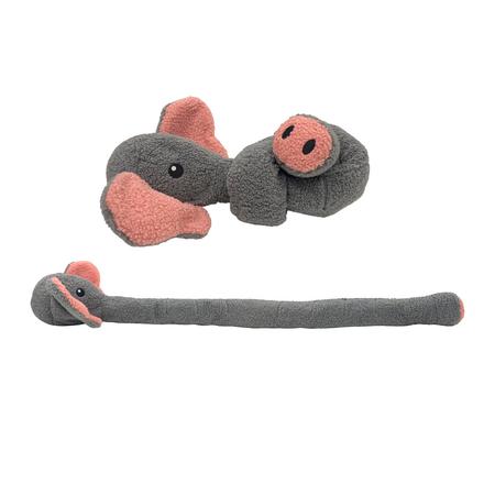 fabdog Floppies Twisty Elephant Dog Toy
