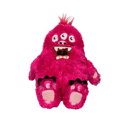 fabdog Fluffy Monster Dog Toy, Pink