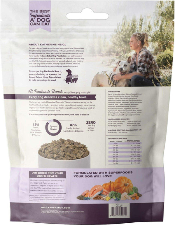 Badlands Ranch Superfood Complete Lamb & Venison Air-Dried Dog Food