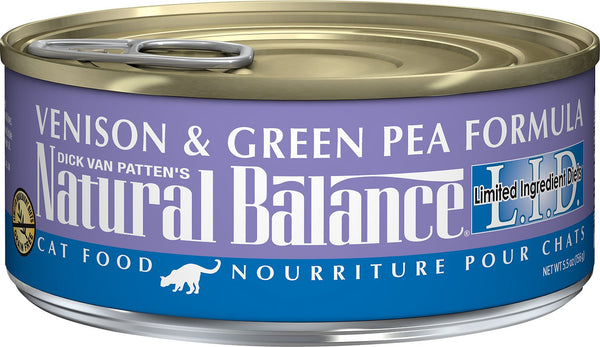 Natural Balance L.I.D. Limited Ingredient Diets Venison & Green Pea Formula Wet Cat Food