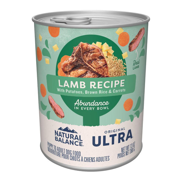 Natural Balance Original Ultra Lamb Recipe Wet Dog Food Can