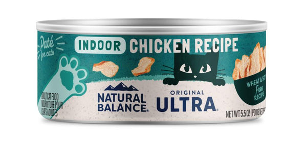 Natural Balance Original Ultra Indoor Chicken Recipe Wet Cat Food Can