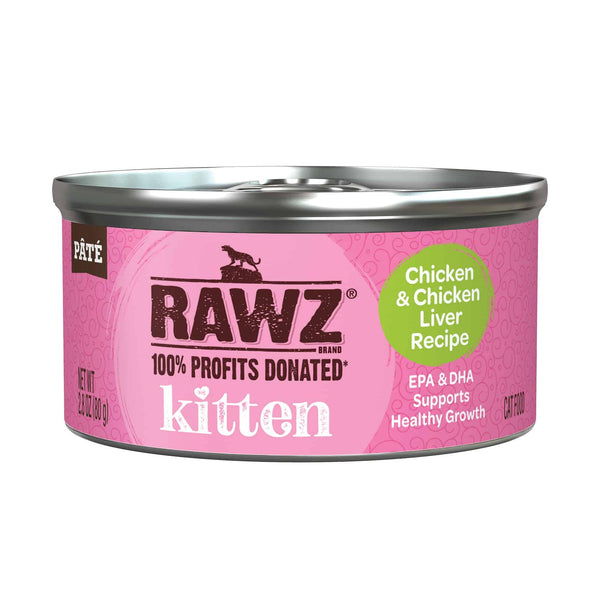 RAWZ Pâtée pour chaton au poulet et foie de poulet en conserve
