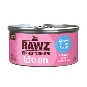 RAWZ Kitten Chicken & Tuna Wet Cat Food Can
