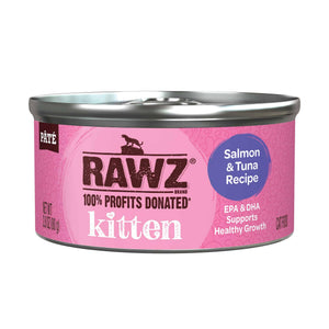 RAWZ Kitten Salmon & Tuna Wet Cat Food Can