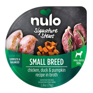 Nulo Signature Stews Small Breed Chicken, Duck & Pumpkin in Broth Wet Dog Food Cup