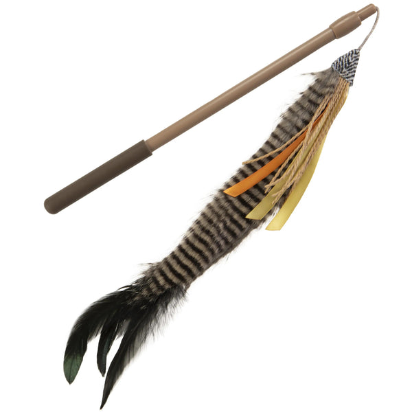 SmartyKat Instincts Fly N' Frenzy Canne à jouet extensible HappyNip pour chat