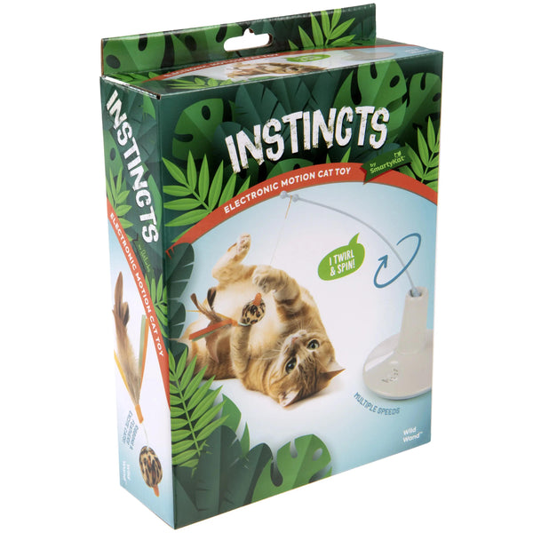 SmartyKat Instincts Wild Wand Jouet électronique à mouvement batterie pour chat