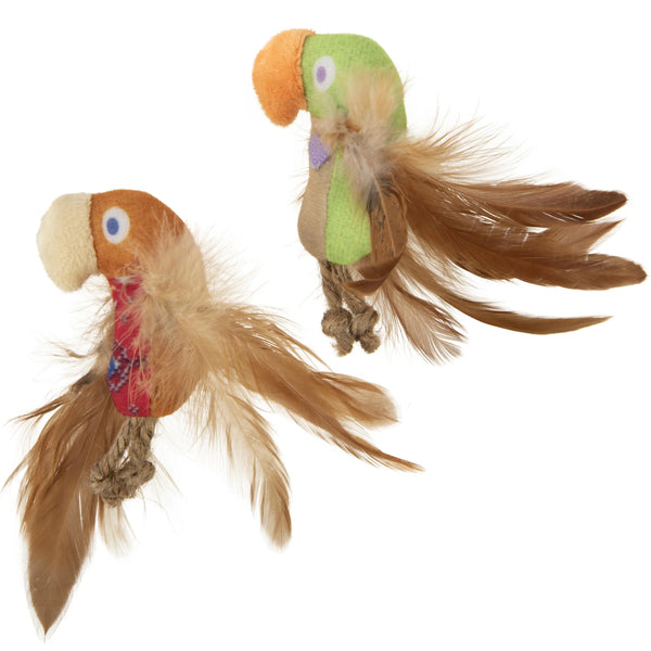 SmartyKat Instincts Love Mates Jouets plume HappyNip cataire et silvervine pour chat (lot de 2)