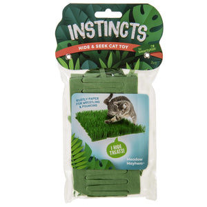 SmartyKat Instincts Meadow Mayhem Paper Grass Hide & Seek Mat Cat Toy