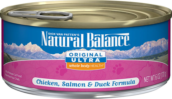 Natural Balance Original Ultra Whole Body Health Chicken, Salmon & Duck Formula Wet Cat Food