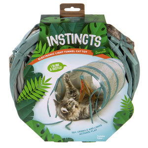 SmartyKat Instincts Tunnel lumineux électronique 'Twinkle Tube' avec plumeau jouet pour chat