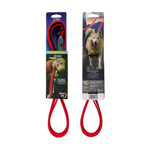 Nite Ize NiteDog Rechargeable LED Dog Leash, Red