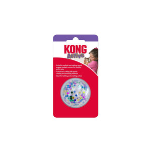 KONG Jouet balle confetti active pour chat