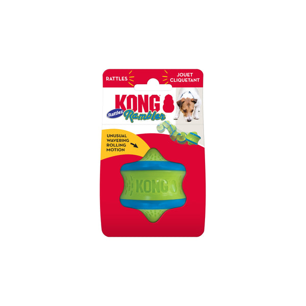 KONG Jouet pour chiens Balle Tourbillon Rambler Rattlerz