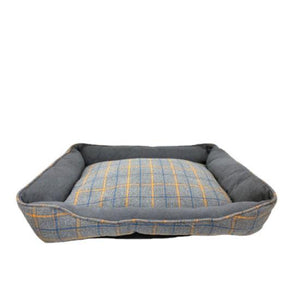 CUMFY-O's Ultra Soft Pet Bed, Plaid Grey