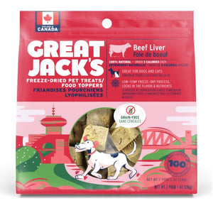 Great Jack's Beef Liver Freeze-Dried Dog Treats