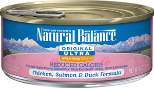 Natural Balance Original Ultra Whole Body Health Reduced Calorie Chicken, Salmon & Duck Formula Wet Cat Food